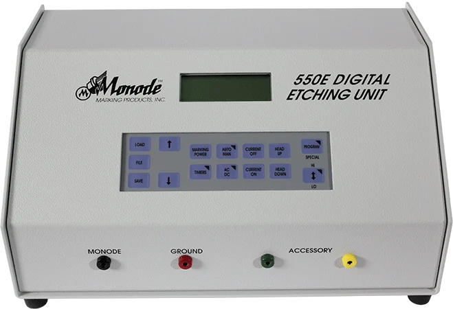 Monode 550E Digital Etching Unit with control buttons, digital display, and connection terminals